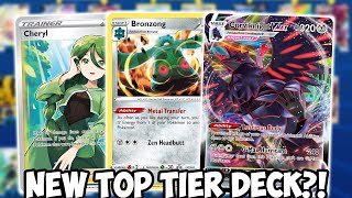 Corviknight VMAX Is A New Top Tier Deck Bronzong amp Cheryl Is OP Battle Styles PTCGO [upl. by Ahsinod]