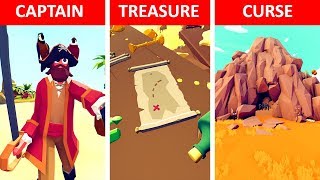 Pirate Captains Cursed Treasure Hunt  TABS Story  Totally Accurate Battle Simulator [upl. by Drida833]