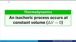 Exploring Isochoric Processes Understanding Constant Volume Δ𝑉  0 Behavior isochoricprocess [upl. by Hank]