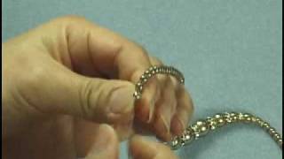 Jewelry Making Video  Pearl Rondelle Necklace [upl. by Keese]