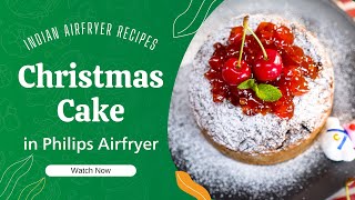 Christmas Cake Recipe  Air Fryer Cake  Christmas Special Cake  Air Fryer recipes [upl. by Eniffit]