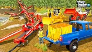 I MADE 6000000 GOLD MINING EXPANDING THE GOLD MINE WITH EQUIPMENT  FS22 [upl. by Ahsenav]