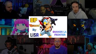 Shangri La Frontier Opening 3 Queen By LiSA Reaction Mashup [upl. by Onitnevuj]