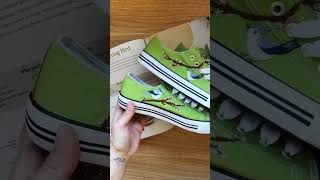 DIY Embroidered Shoes Spring Birds Shoe Embroidery Design [upl. by Mame87]