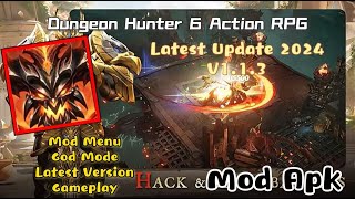 Dungeon Hunter 6 Action RPG  Mod Apk  v113  Mode Menu  God Mod [upl. by Hiroko650]