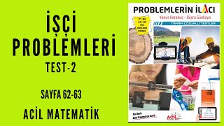 PROBLEMLERİN İLACI SORU BANKASI Acil MatematikSayfa 6263 [upl. by Gabor902]