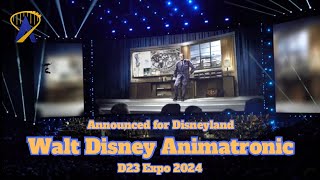 First Ever Walt Disney Audio Animatronic Announced For Disneyland [upl. by Repohtsirhc994]