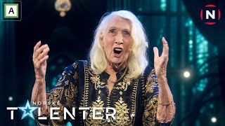 86 år gamle Turid synger opera i semifinalen  Semifinale  Norske talenter [upl. by Nnaoj]