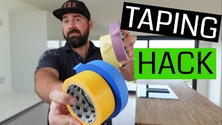 Tips For Apply Painters Tape  How To Tear Tape For Painting [upl. by Clementina]