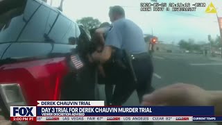 George Floyd Police bodycam video played in court showing full encounter with Derek Chauvin [upl. by Kynan691]