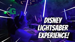 Starwars Lightsaber Experience  Disney World  Hollywood Studios  S7E4 [upl. by Carce807]