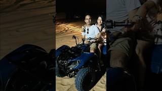 Quad Bike Riding in Desert of Dubai 🏍️😃  Couplegoal ❤️ [upl. by Kingsly919]