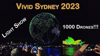 Mesmerizing Spectacle Vivid Sydney 2023 Drone Show Unveiled [upl. by Flossy]