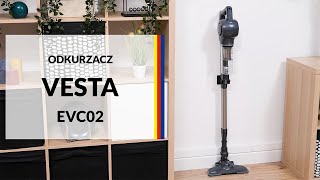 Odkurzacz Vesta EVC02 – dane techniczne – RTV EURO AGD [upl. by Hullda]