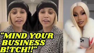 Cardi B Claps Nicki Minaj Live On Instagram For Claiming She Wore The Same Coat 😡 [upl. by Anairb]