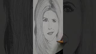 Jennifer Anniston jenniferaniston art drawing friends rachel recommended youtube shorts [upl. by Lawley]