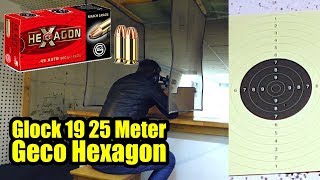 quotNEU nach Fehlerquot 🎯 Genauigkeit Glock 19 Gen4 auf 25 Meter mit Geco Hexagon [upl. by Sissie]