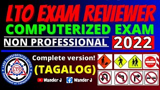 NON PRO LTO EXAM REVIEWER COMPLETE VERSION  TAGALOG  Wander J [upl. by Yenalem43]