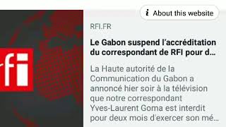 Censure de RFI au Gabon  Vacances de pouvoir idiotie ou sacrifice humain [upl. by Aiyotal659]