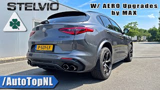 ALFA ROMEO Stelvio Quadrifoglio REVIEW on AUTOBAHN NO SPEED LIMIT by AutoTopNL [upl. by Enibas563]