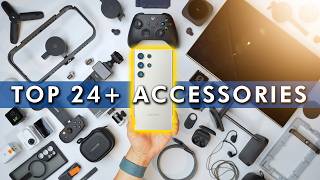 24 Best Accessories for the Samsung Galaxy S24 Ultra and S24 Plus and probably any other phone [upl. by Amalbergas]