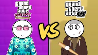 GTA Vice City vs GTA 4 Gamers 2024 [upl. by Belayneh]