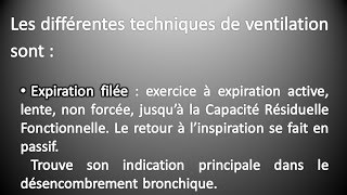 Kinésithérapie Respiratoire 5  Les Exercices Respiratoires [upl. by Hsaka42]