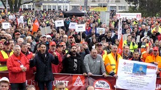 23112017  Protest gegen Stahlfusion [upl. by Naivaj]