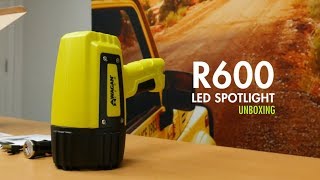 Unboxing the R600 LED Spotlight by Wagan Tech  rechargeable 600 lumen 3 modes IP44 [upl. by Stern]