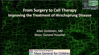 Alan Goldstein Improving the Treatment of Hirschsprung Disease [upl. by Aytida696]