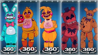 FNAF AR Retro Animatronic Workshop Animations  360° VR [upl. by Annaert]