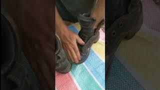 HOMEMADE leather cream to FIX your boots homestead DIY leathercare leather farming [upl. by Zerk755]