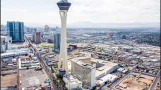 Las Vegas as we take you on an exclusive tour of the Voyage VistaThe Strat Hotels Observation Deck [upl. by Aivil]