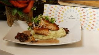 Salmon with Mushrooms and Red Wine Butter Sauce [upl. by Nolat110]