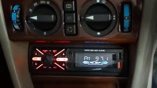 Aliexpress Hisound 950 radio on a Benz W124 [upl. by Karalynn]