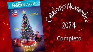 Catalogo Betterware Noviembre 2024 ¡COMPLETO  Aurora Trueba [upl. by Nelyag]