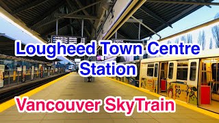 Travel Vancouver Lougheed Town Centre Station Vancouver SkyTrain Feb 4 2024 [upl. by Ientruoc]