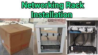 Network Cable Rack 12U Rack Installion Data Rack 12U Server Huge Setup For College Network Rack [upl. by Dodd]