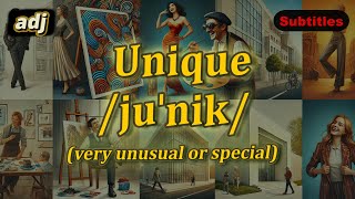 adj Unique meaning very unusual or special with 5 examples [upl. by Einrae]