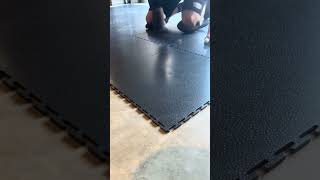 Modular PVC Garage Floor Tiles  Industrial Flooring  garageflooring diy floortiles garage [upl. by Craig]