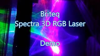 Briteq Spectra 3D RGB Laser FULL DEMO [upl. by Isolt537]