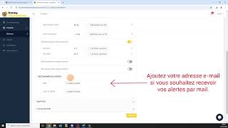 Ajouter un destinataire pour les alertes par mail ou sms depuis la plateforme [upl. by Giffy94]