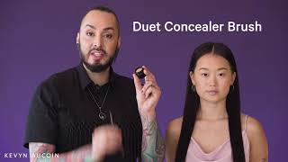 Duet Concealer Brush  Kevyn Aucoin [upl. by Lareneg997]