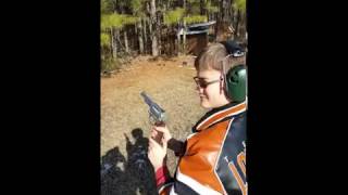 12 yr old shoots SampW KFrame 357 [upl. by Yreva719]