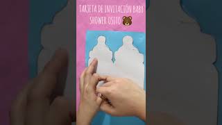 Como Hacer Una Invitación Para Baby Shower Temática OsoKarol🤗 Shorts [upl. by Atinahc406]