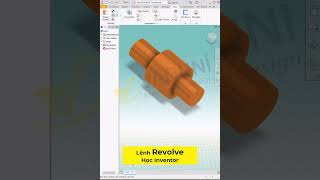 Hướng dẫn sử dụng lệnh Revolve để tạo khối trong Inventor [upl. by Kirwin673]