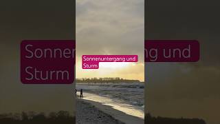 Sonnenuntergang und Sturm am Stand von Rerik [upl. by Friedman]