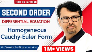 Homogeneous cauchyeuler Second Order Differential Equations By GP Sir [upl. by Anwad13]