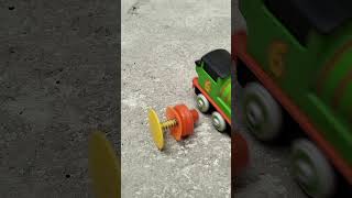 Amazing slow motion of Edward and Percy crash whooooooa [upl. by Adnohsirk]