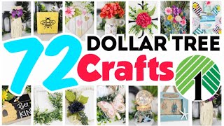 72 BEAUTIFUL Dollar Tree DIY Crafts For Home Decor [upl. by Ree302]